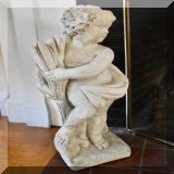 L04. Cement cherub garden statue. 28”h - $65 